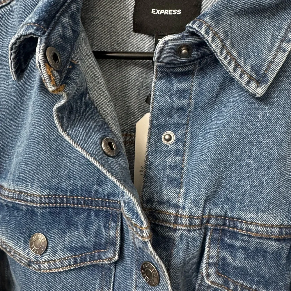 Express Classic Blue Denim Jacket - Picture 3 of 6